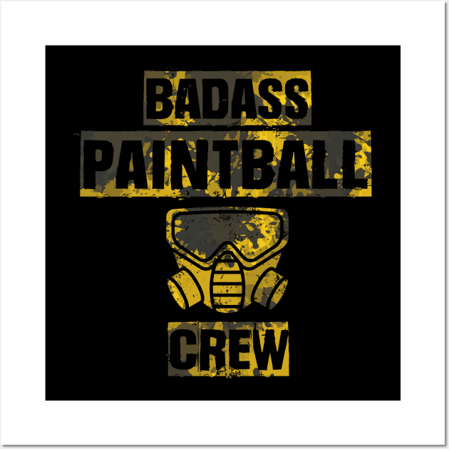 Matching Paintball T-Shirt Cool Fun Sports Game Team Shirt Wall Art by warpartdesignstudio